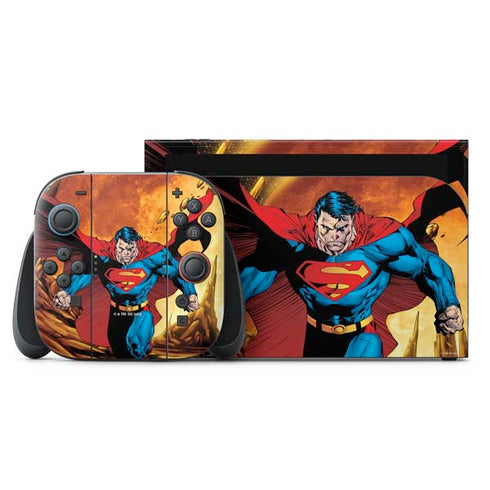 DC Comics Superman Action Pose Art By Jim Lee Nintendo Skins
