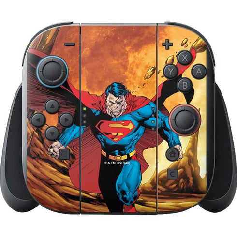 DC Comics Superman Action Pose Art By Jim Lee Nintendo Switch 2 (2025) with Joy-Con Skin