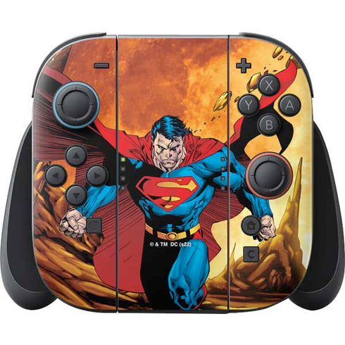DC Comics Superman Action Pose Art By Jim Lee Nintendo Switch 2 (2025) Joy-Con Controller Skin
