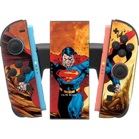 DC Comics Superman Action Pose Art By Jim Lee Nintendo Switch 2 (2025) Joy-Con Controller Skin