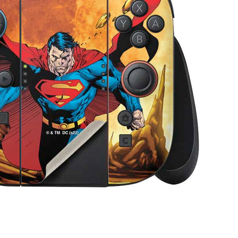 DC Comics Superman Action Pose Art By Jim Lee Nintendo Switch 2 (2025) Joy-Con Controller Skin