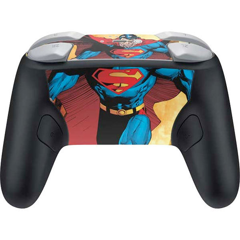 DC Comics Superman Action Pose Art By Jim Lee Nintendo Switch 2 (2025) Pro Controller Skin