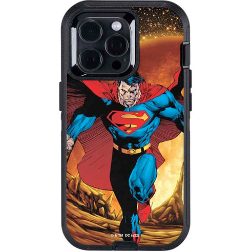 DC Comics Superman Action Pose Art By Jim Lee Otterbox Defender iPhone Skin