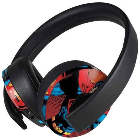 DC Comics Superman Action Pose Art By Jim Lee PlayStation 4 Gold Wireless Headset Skin