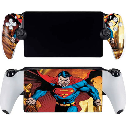DC Comics Superman Action Pose Art By Jim Lee PlayStation Portal Remote Player Skin