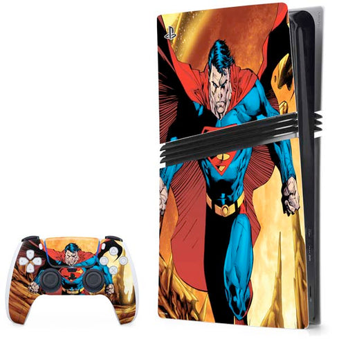 DC Comics Superman Action Pose Art By Jim Lee PlayStation PS5 Skins