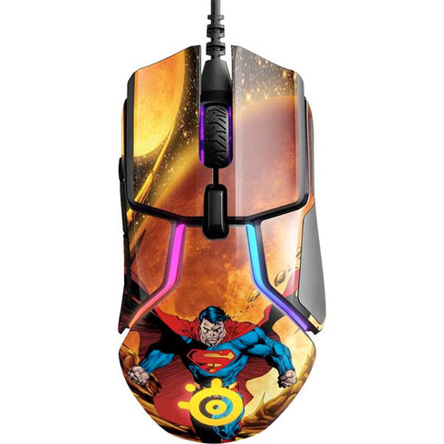 DC Comics Superman Action Pose Art By Jim Lee SteelSeries Rival 600 Gaming Mouse Skin