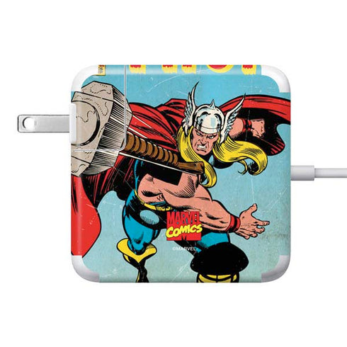 Marvel Classic Comics The Mighty Thor 85W Power Adapter (15 and 17 inch MacBook Pro Charger) Skin