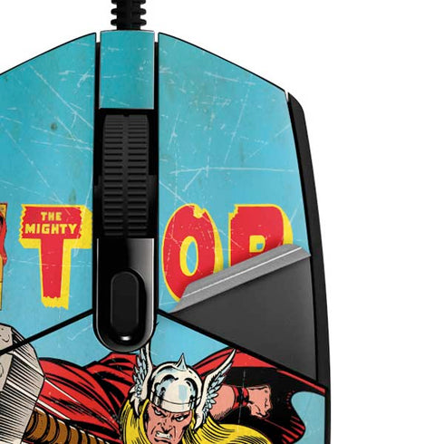 Marvel Classic Comics The Mighty Thor G203 Prodigy RGB Wired Gaming Mouse Skin