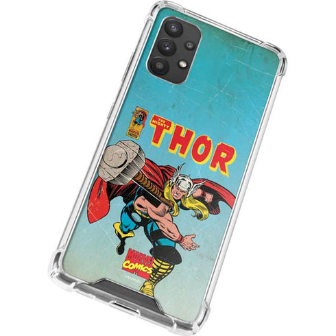 Marvel Classic Comics The Mighty Thor Galaxy A32 5G Clear Case