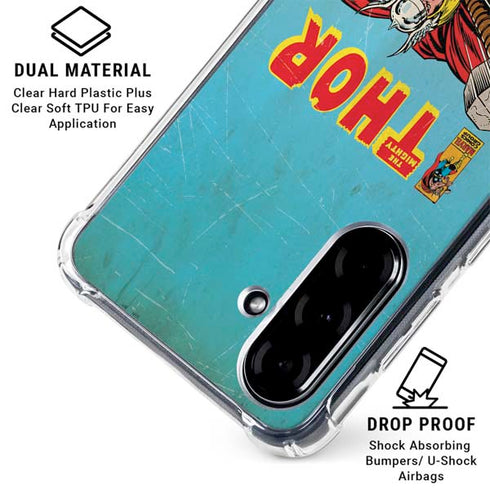 Marvel Classic Comics The Mighty Thor Galaxy A36 5G Clear Case