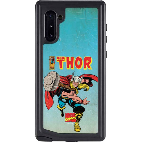 Marvel Classic Comics The Mighty Thor Galaxy Note 10 Waterproof Case