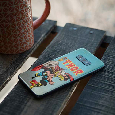 Marvel Classic Comics The Mighty Thor Galaxy S10e Skin