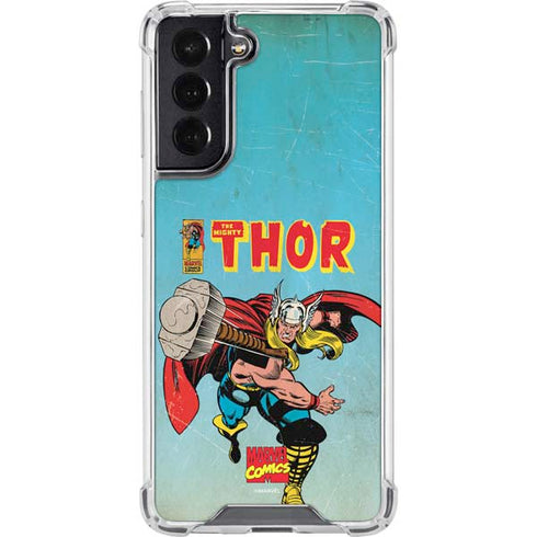 Marvel Classic Comics The Mighty Thor Galaxy S22 Clear Case