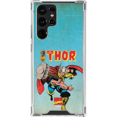 Marvel Classic Comics The Mighty Thor Galaxy S22 Ultra Clear Case