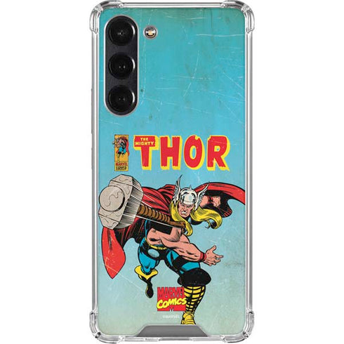 Marvel Classic Comics The Mighty Thor Galaxy S24 FE Clear Case