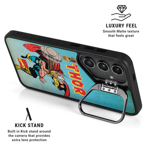 Marvel Classic Comics The Mighty Thor Galaxy S25 Kickstand Case