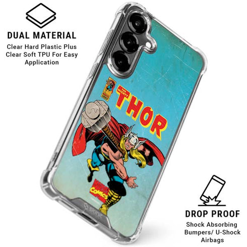 Marvel Classic Comics The Mighty Thor Galaxy S26 Plus Clear Case