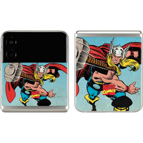 Marvel Classic Comics The Mighty Thor Galaxy Z Flip3 5G Skin