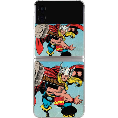 Marvel Classic Comics The Mighty Thor Galaxy Z Flip3 5G Skin