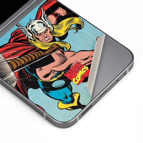 Marvel Classic Comics The Mighty Thor Galaxy Z Flip6 Skin