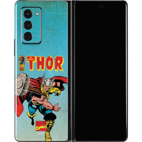 Marvel Classic Comics The Mighty Thor Galaxy Z Fold2 5G Skin