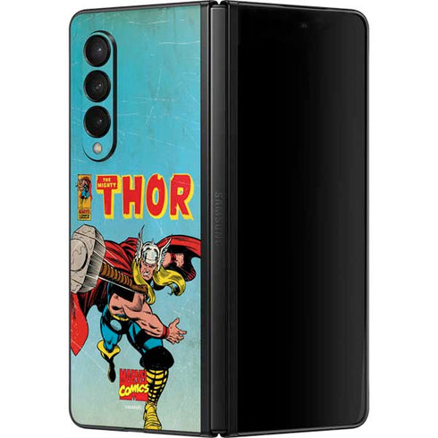 Marvel Classic Comics The Mighty Thor Galaxy Z Fold3 5G Skin