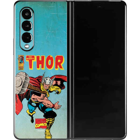 Marvel Classic Comics The Mighty Thor Galaxy Z Fold3 5G Skin