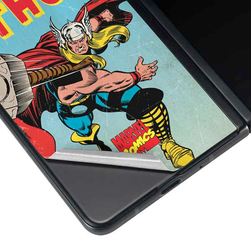 Marvel Classic Comics The Mighty Thor Galaxy Z Fold3 5G Skin