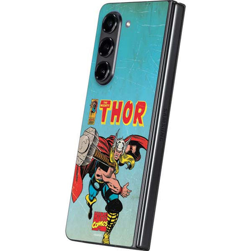 Marvel Classic Comics The Mighty Thor Galaxy Z Fold5 5G Skin