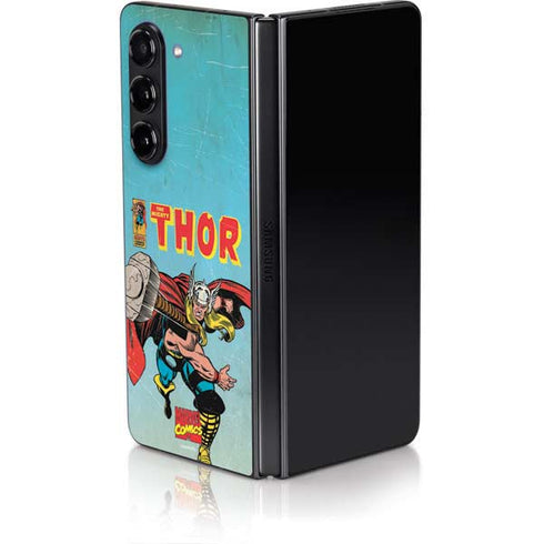 Marvel Classic Comics The Mighty Thor Galaxy Z Fold5 5G Skin