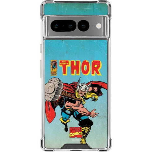 Marvel Classic Comics The Mighty Thor Google Pixel 7 Pro Clear Case