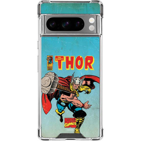 Marvel Classic Comics The Mighty Thor Google Pixel 8 Pro Clear Case