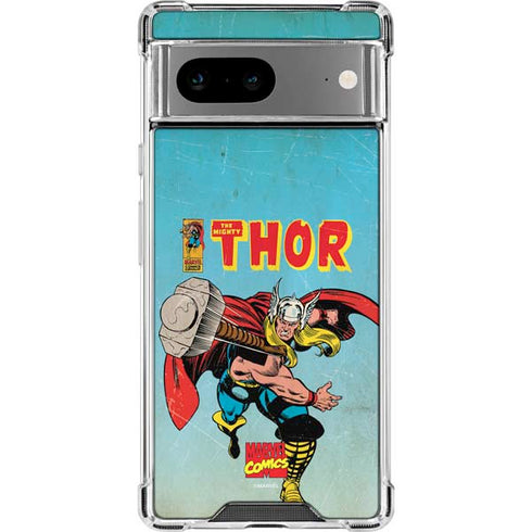 Marvel Classic Comics The Mighty Thor Google Pixel 8a Clear Case