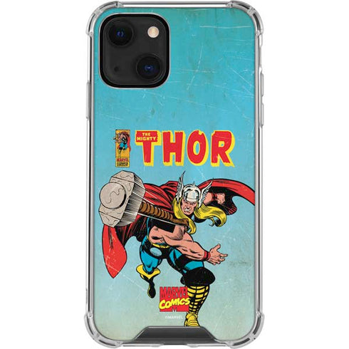 Marvel Classic Comics The Mighty Thor iPhone 13 Mini Clear Case