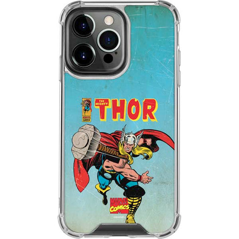 Marvel Classic Comics The Mighty Thor iPhone 13 Pro Clear Case