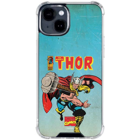 Marvel Classic Comics The Mighty Thor iPhone 14 Plus Clear Case