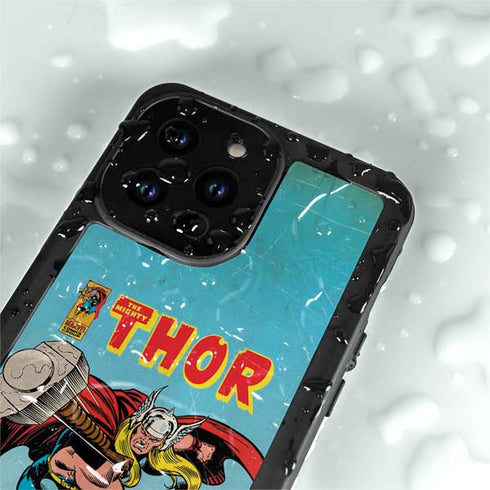 Marvel Classic Comics The Mighty Thor iPhone 14 Pro Max Waterproof Case