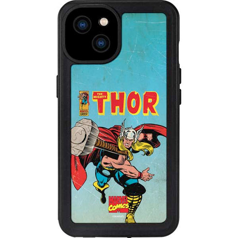 Marvel Classic Comics The Mighty Thor iPhone 15 Plus Waterproof Case
