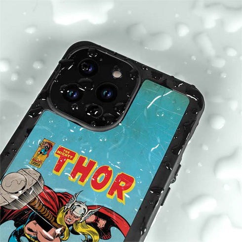 Marvel Classic Comics The Mighty Thor iPhone 15 Pro Waterproof Case