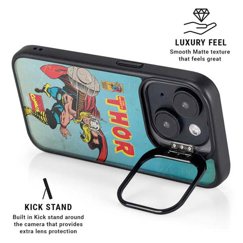 Marvel Classic Comics The Mighty Thor iPhone 16 Kickstand Case
