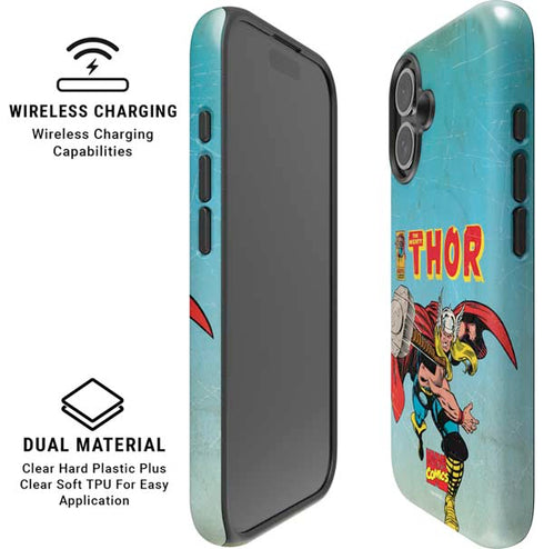 Marvel Classic Comics The Mighty Thor iPhone 16 Magsafe Impact Case