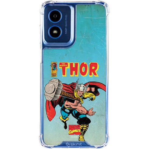 Marvel Classic Comics The Mighty Thor Moto G 5G (2024) Clear Case