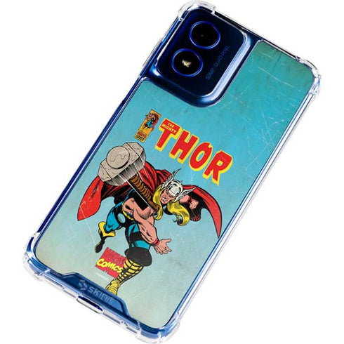 Marvel Classic Comics The Mighty Thor Moto G 5G (2024) Clear Case