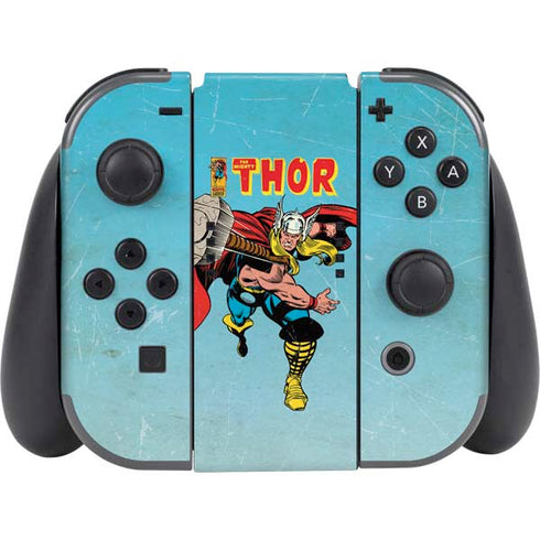 Marvel Classic Comics The Mighty Thor Nintendo Switch (2017-2021) Joy-Con Controller Skin