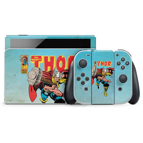 Marvel Classic Comics The Mighty Thor Nintendo Switch OLED (2021) Skin