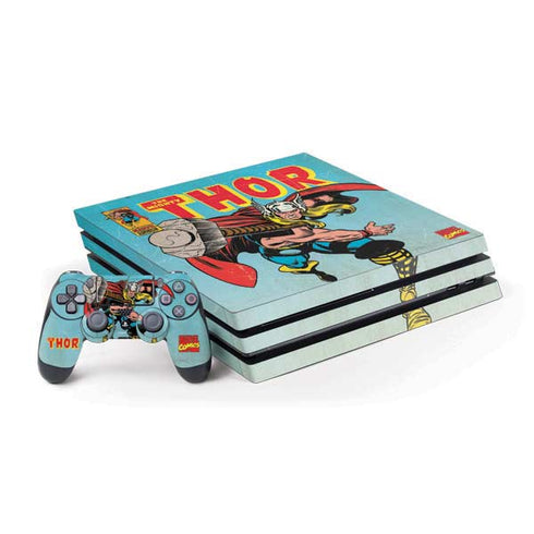 Marvel Classic Comics The Mighty Thor PS4 Pro Bundle Skin