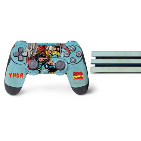 Marvel Classic Comics The Mighty Thor PS4 Pro Bundle Skin