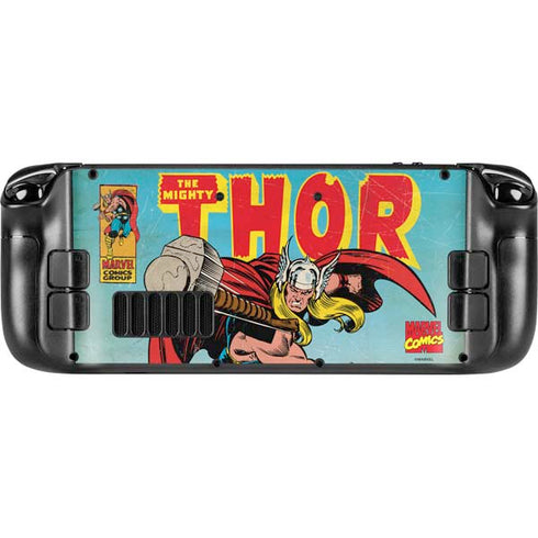 Marvel Classic Comics The Mighty Thor Steam Deck Handheld Gaming Computer Skin