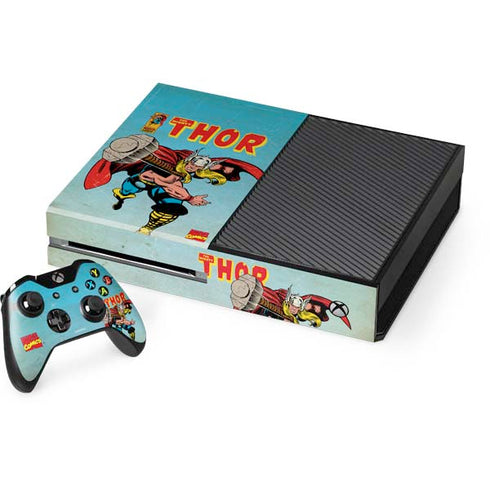 Marvel Classic Comics The Mighty Thor Xbox One Console and Controller Bundle Skin